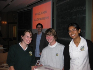 Winners of Goethe Society Quiz.JPG